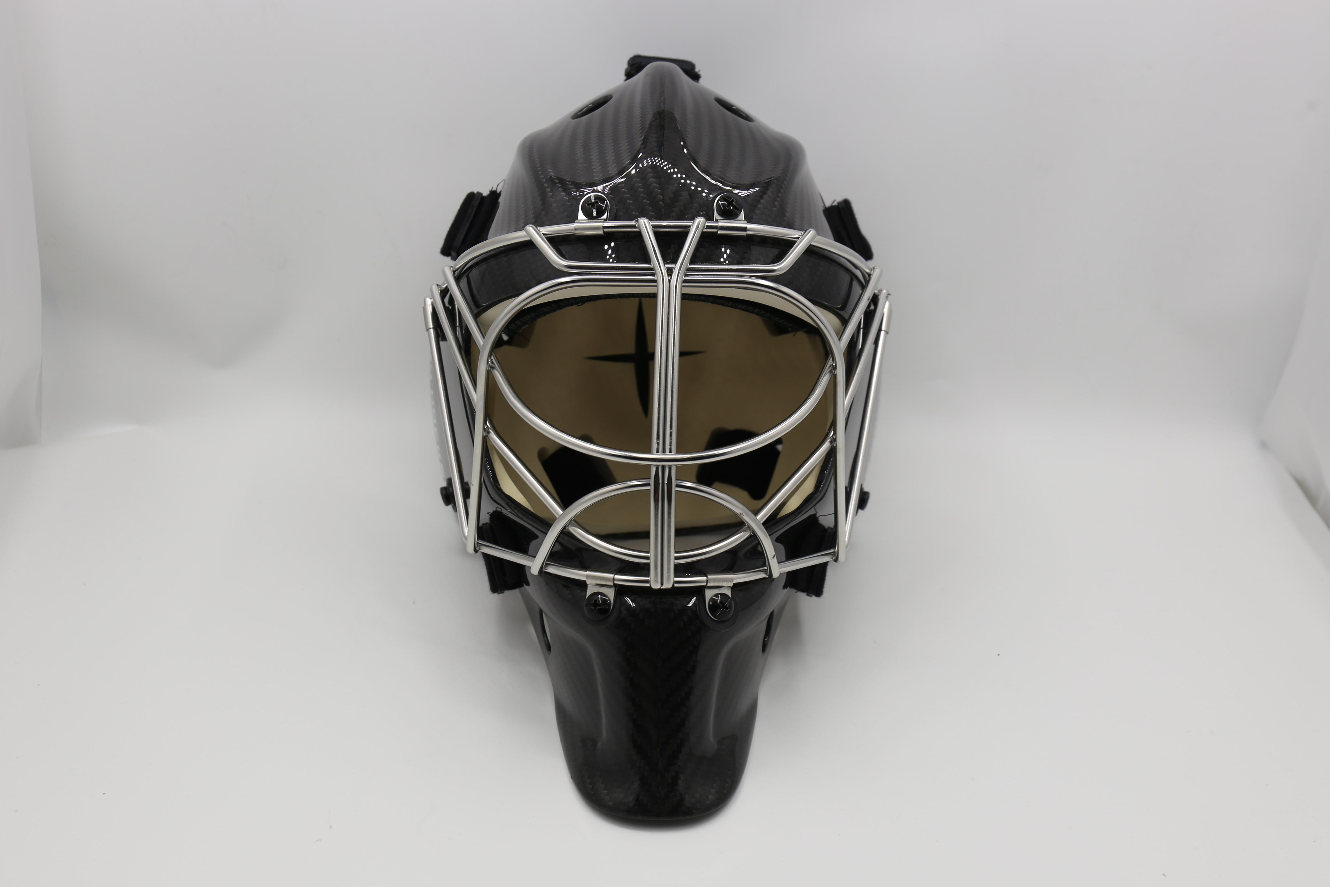 (NOUVEAU) Le masque de gardien de but de hockey sur glace en fibre de carbone personnalisé haut de gamme ultime