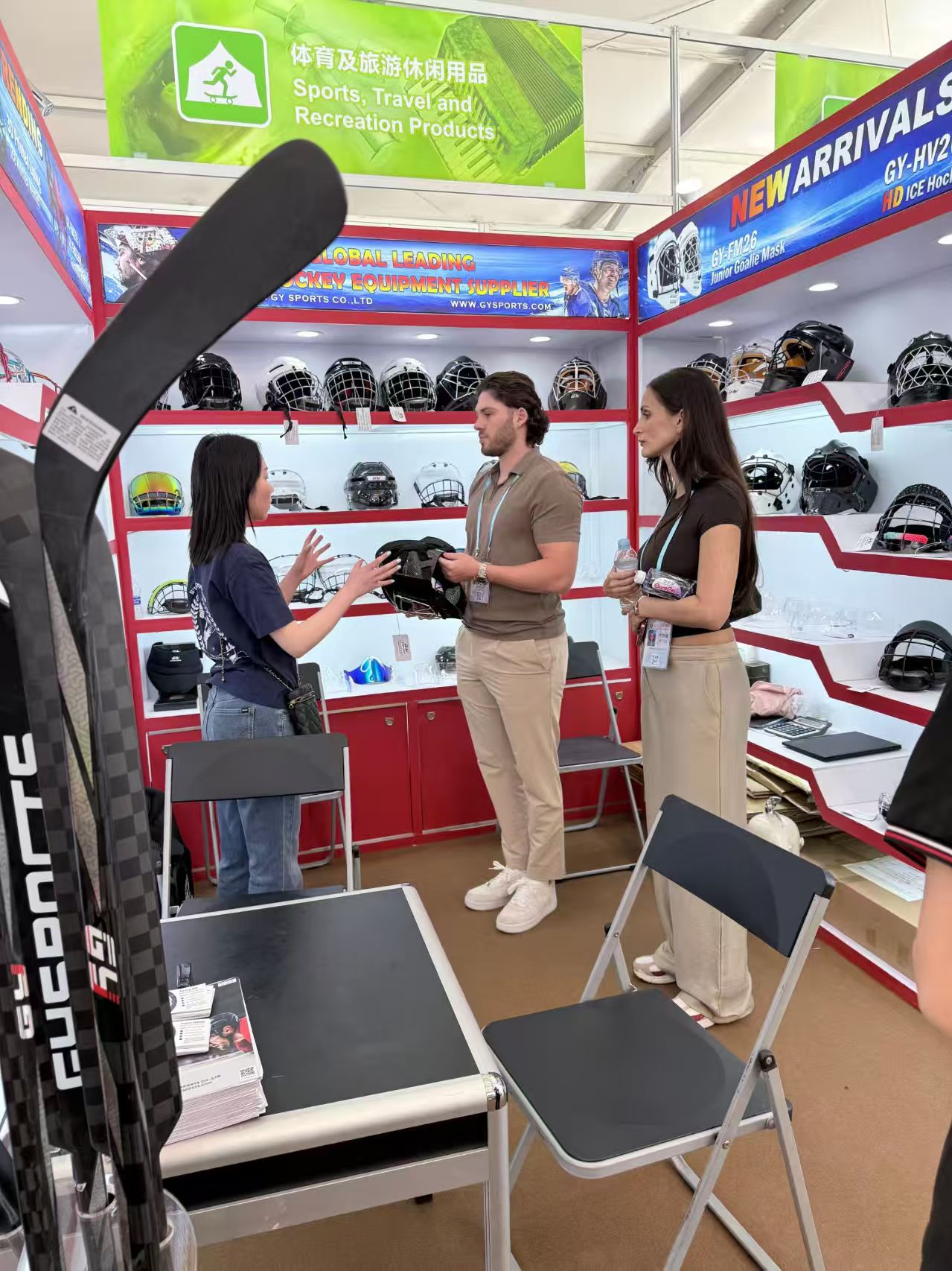 La 139e Foire de Canton s'est conclue avec succès – GYHockey obtient une reconnaissance mondiale pour ses équipements de protection pour le hockey sur glace