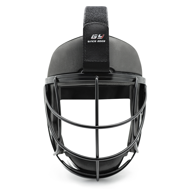 Masque de défense de hockey sur gazon œil-de-chat – Équipement de gardien de but de coin de pénalité en métal noir