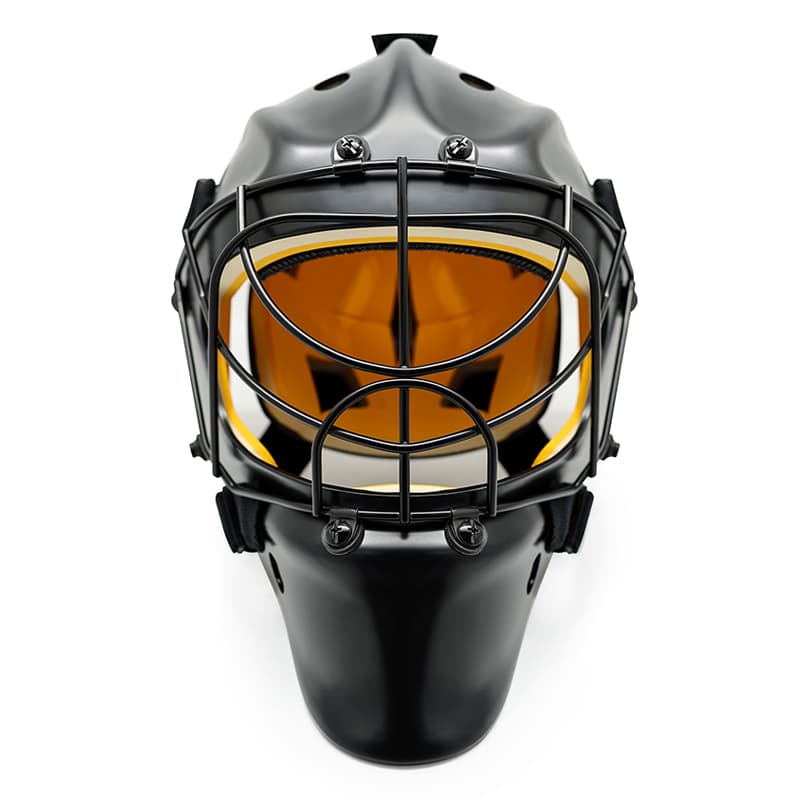 Casque de gardien de but de hockey sur gazon Cat-Eye en acier inoxydable personnalisé