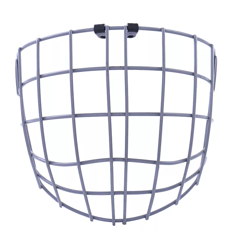 Cage de casque de joueur de hockey à fil plat et à fil rond