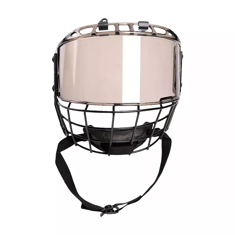 Cage de casque de joueur de hockey intégral fumé