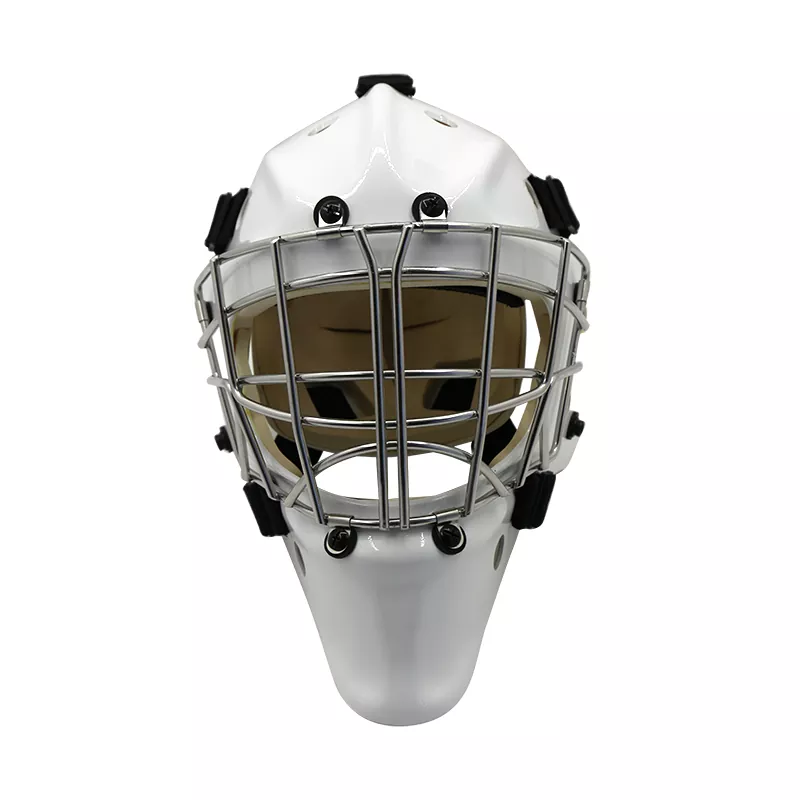 Casque de gardien de but avec cage verticale