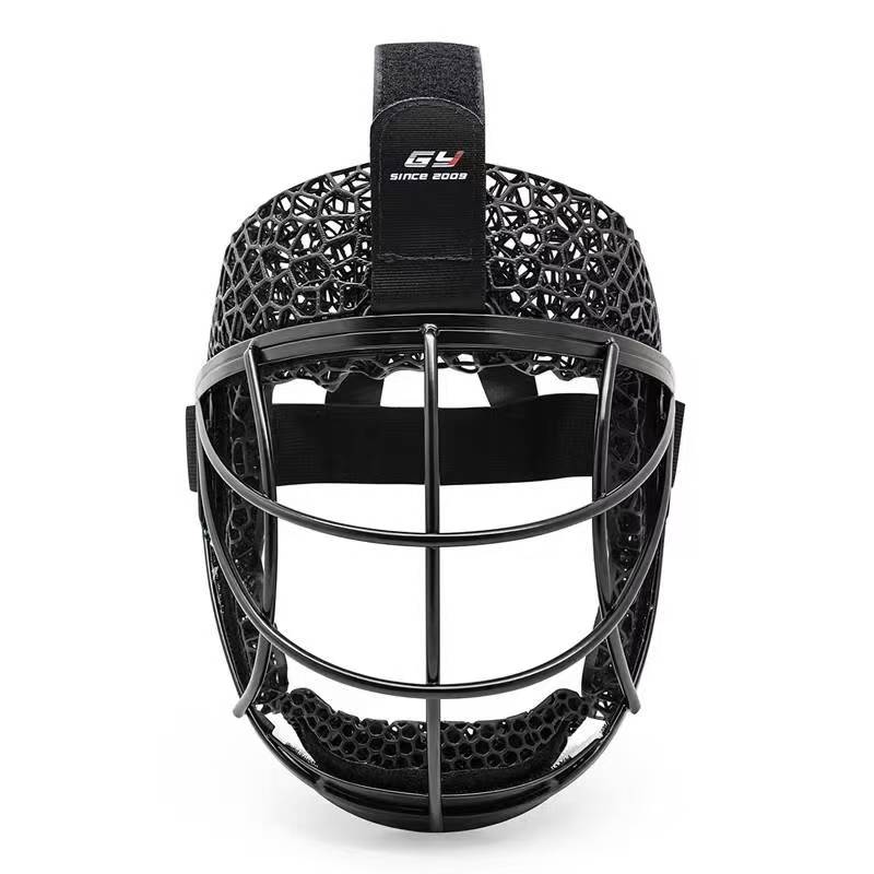 Masque de coin défensif de hockey sur gazon de haute sécurité – Mousse-Meta imprimée en 3D personnalisée