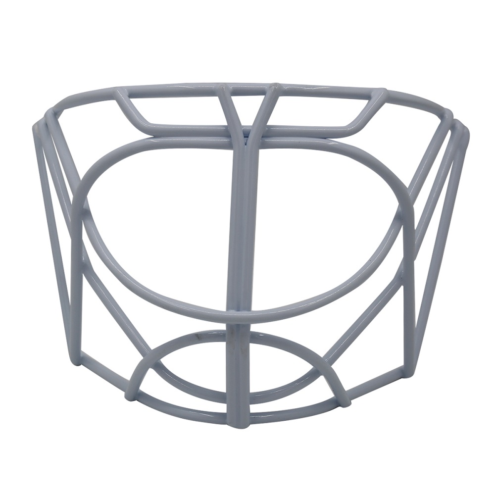 Cage de casque de gardien de but de hockey blanche avec diamètre de fil de 4,8 mm